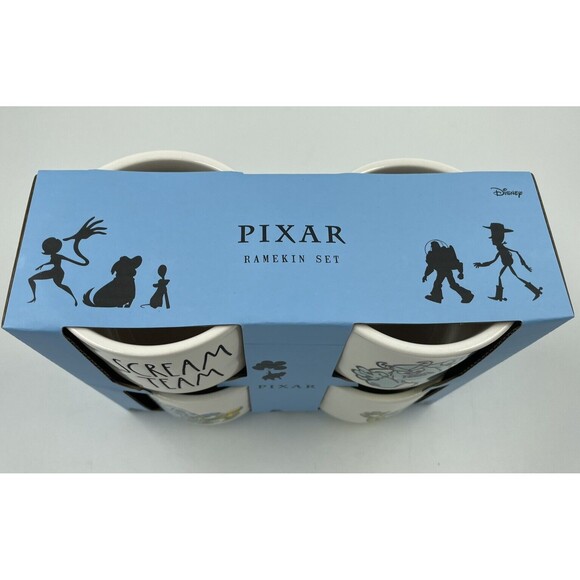 Scream Team Set Disney Pixar Monsters, Inc. Ramekins Mike Sully New HTF N05 - Picture 2 of 6